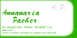 annamaria pacher business card